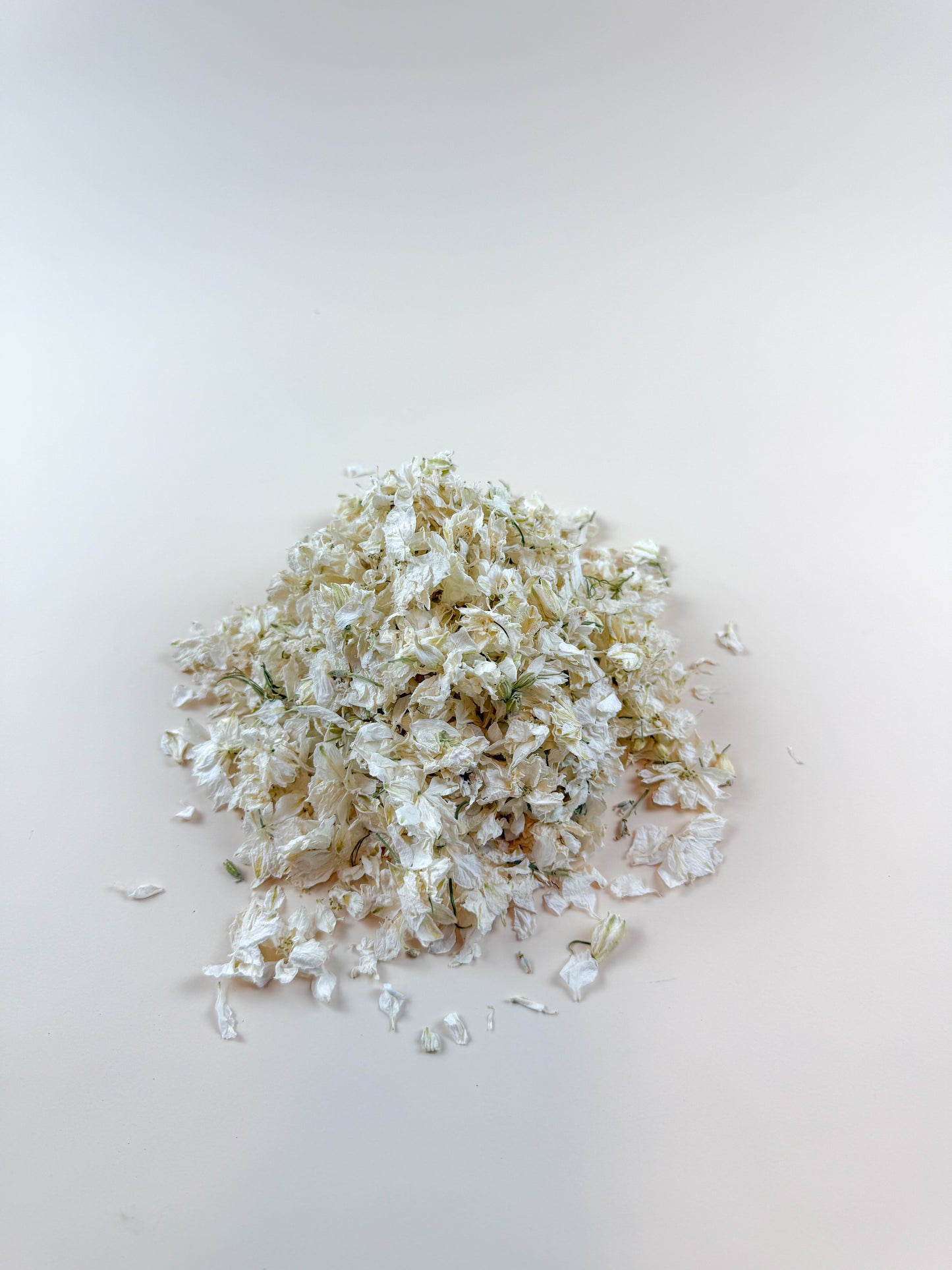 Larkspur - White Petals / Air-Dried, Loose Leaf (1/3 lb)