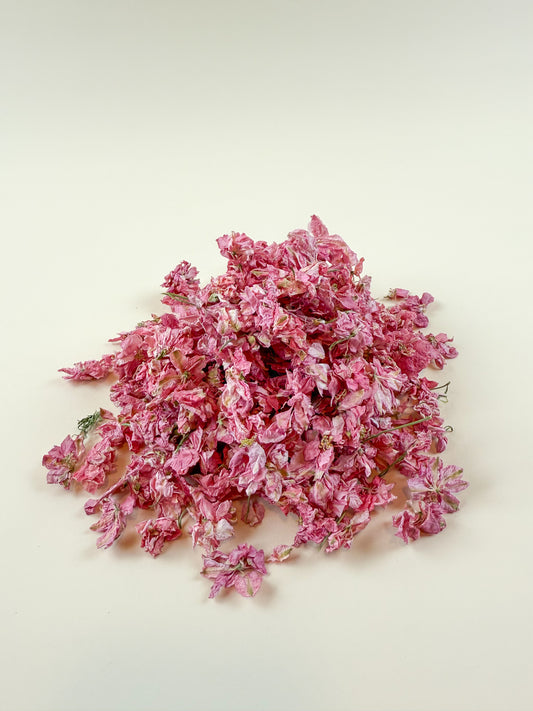 Larkspur - Pink Petals / Air-Dried, Loose Leaf (1/3 lb)