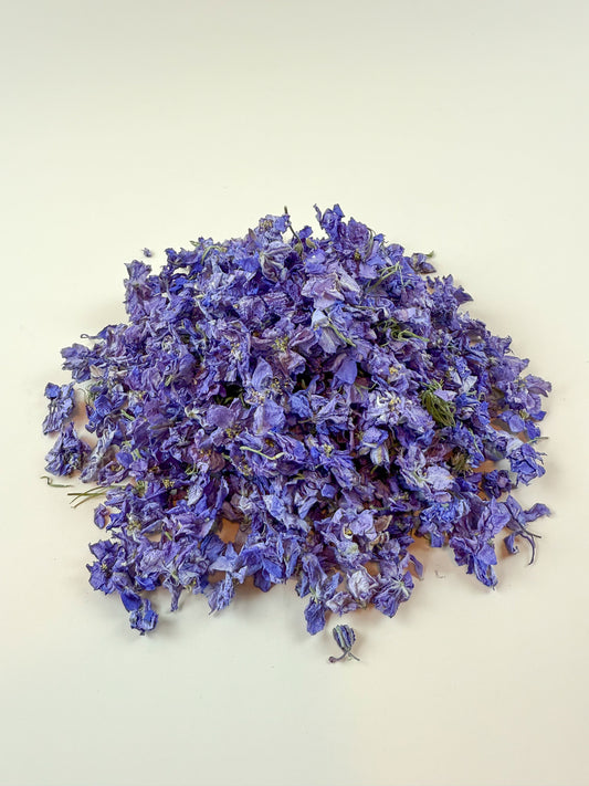 Larkspur - Lilac Petals / Air-Dried, Loose Leaf (1/3 lb)