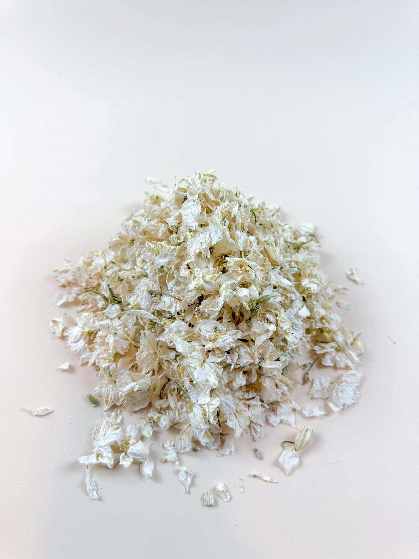 Larkspur - White Petals / Air-Dried, Loose Leaf (1/3 lb)